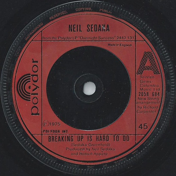 Neil Sedaka - Breaking Up Is Hard To Do | Polydor (2058 684)
