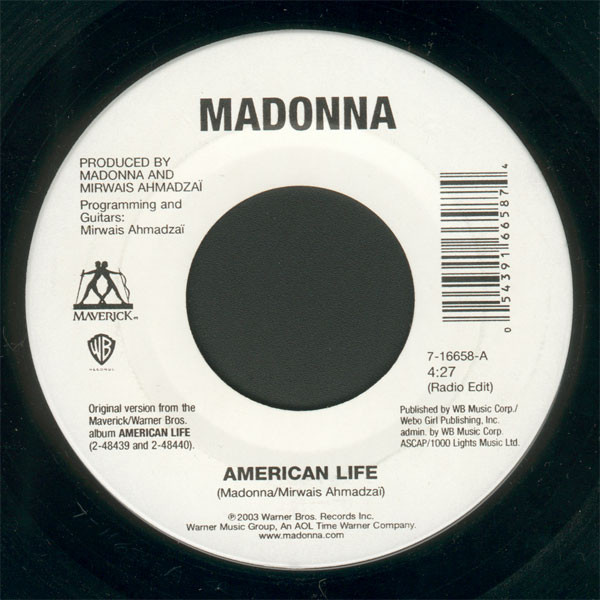 Madonna - American Life / Die Another Day | Warner Bros. Records (7-16658)