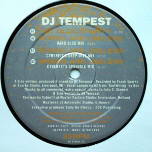 DJ Tempest - The Blockparty / Words Are Useless | Aspro (ASPRO 019) DJ Tempest - The Blockparty / Words Are Useless | Aspro (ASPRO 019)