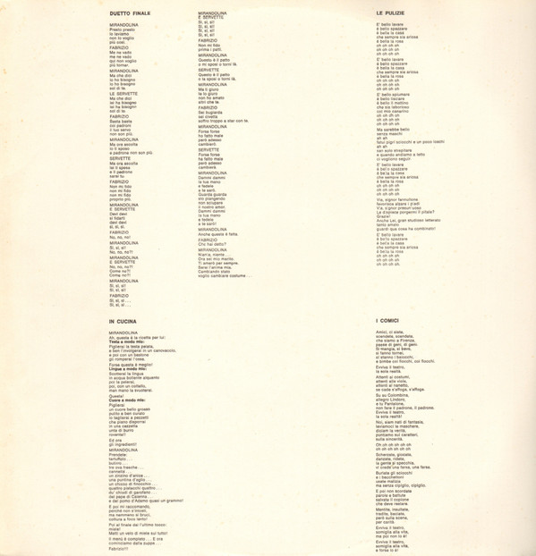 Detto Mariano - La Locandiera | CLS (MD TP 066) - 2