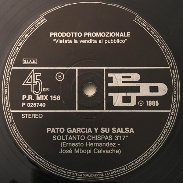 Pato Garcia Y Su Salsa - Tocame La Pelota | PDU (P.R. MIX 158) - 2