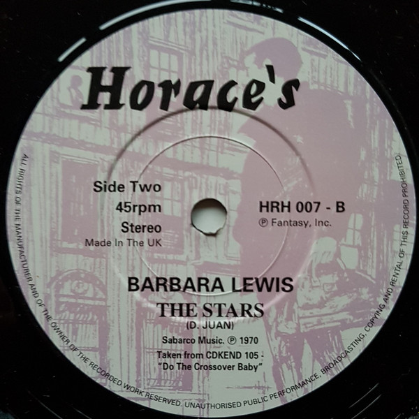 Carla Thomas / Barbara Lewis - I'll Never Stop Loving You / The Stars | Horace's Records (HRH-007) - 2 Carla Thomas / Barbara Lewis - I'll Never Stop Loving You / The Stars | Horace's Records (HRH-007) - 2