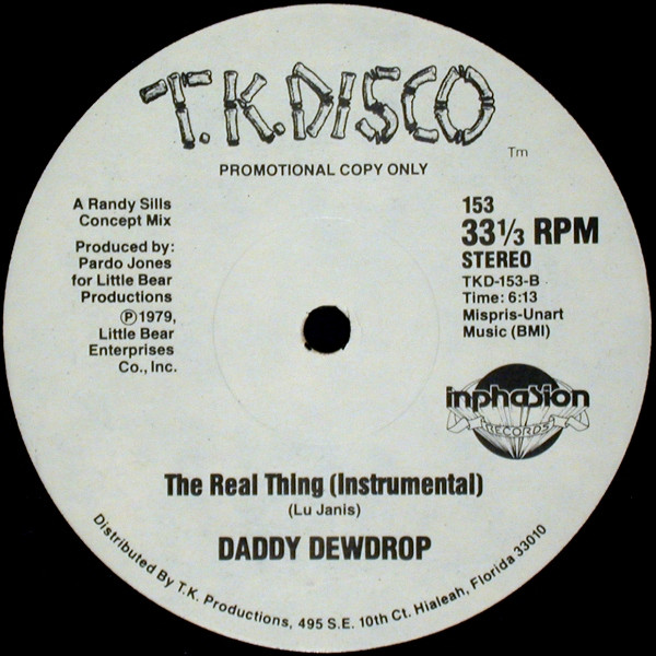 Daddy Dewdrop - The Real Thing | T.K. Disco (153) - main Daddy Dewdrop - The Real Thing | T.K. Disco (153) - main