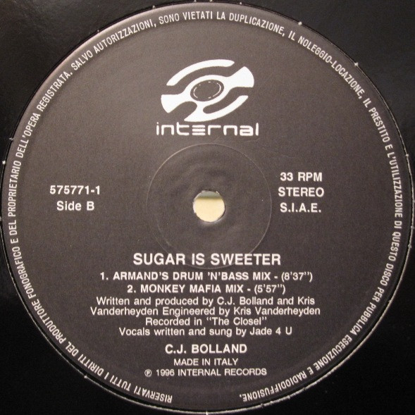 CJ Bolland - Sugar Is Sweeter | Internal (575771-1) - 2