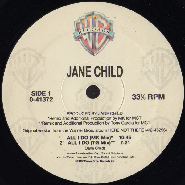 Jane Child - All I Do | Warner Bros. Records (0-41372) - 3