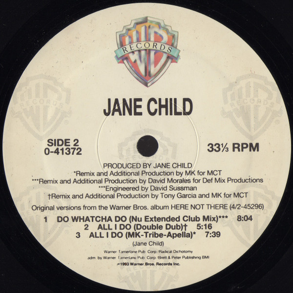 Jane Child - All I Do | Warner Bros. Records (0-41372) - 4