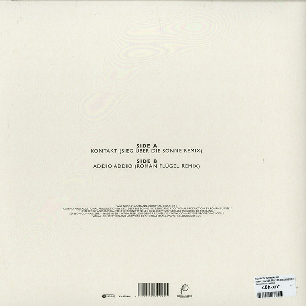 Kollektiv Turmstrasse - Rebellion Der Träumer (Remixes Part 4) | Connaisseur Recordings (CNS054-6) - 2 Kollektiv Turmstrasse - Rebellion Der Träumer (Remixes Part 4) | Connaisseur Recordings (CNS054-6) - 2
