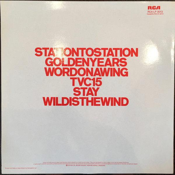 David Bowie - Station To Station | RCA (RCA LP 3013) - 2