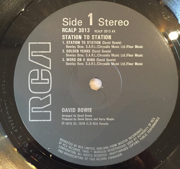 David Bowie - Station To Station | RCA (RCA LP 3013) - 3