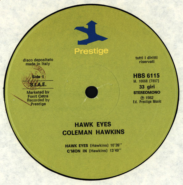 Coleman Hawkins - Hawk Eyes! | Prestige (HBS 6115) - 3