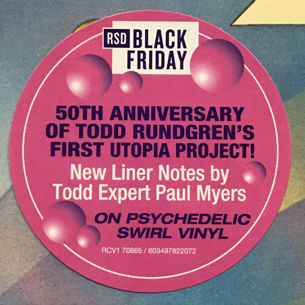 Utopia - Todd Rundgren's Utopia | Rhino Records (RCV1 70865) - 5