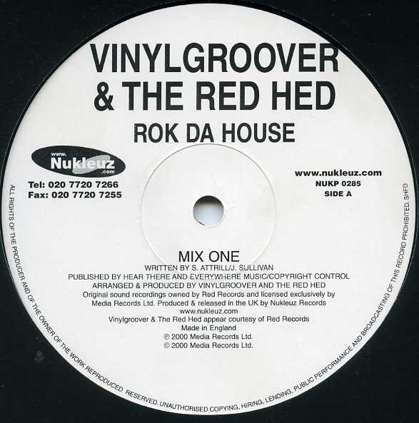 Vinylgroover & The Red Hed - Rok Da House | Nukleuz (NUKP 0285) - 2
