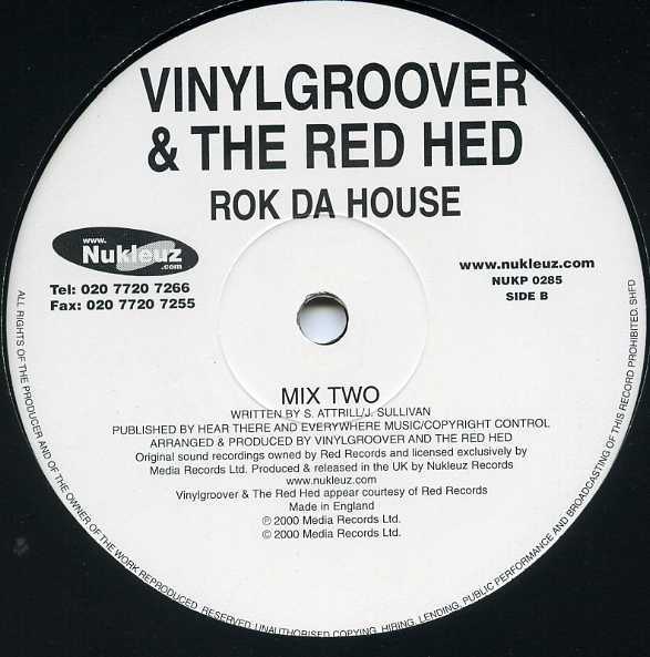 Vinylgroover & The Red Hed - Rok Da House | Nukleuz (NUKP 0285) - 3