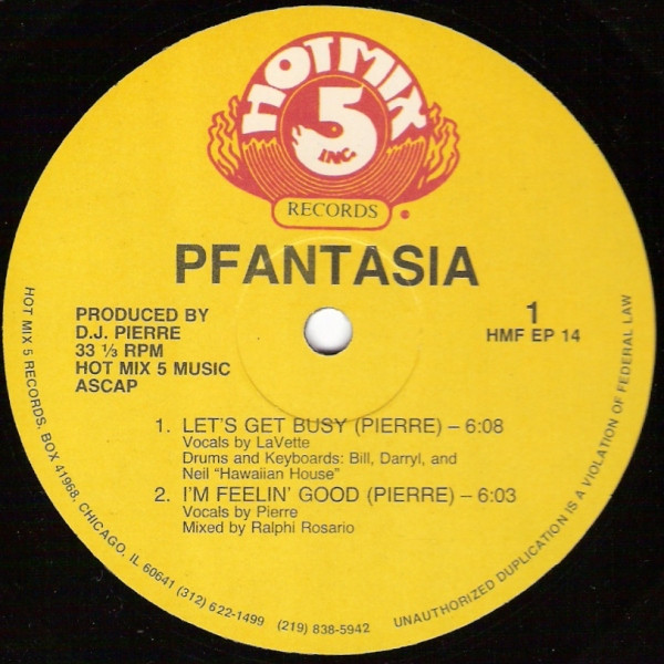 Pfantasia / Phortune - Let's Get Busy / You Wanna Party | Hot Mix 5 Records (HMF EP 14)