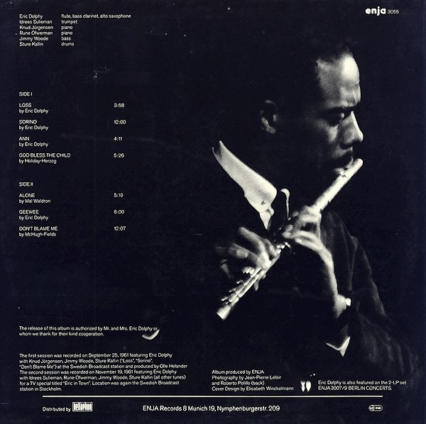 Eric Dolphy - Stockholm Sessions | Enja Records (3055) - 2