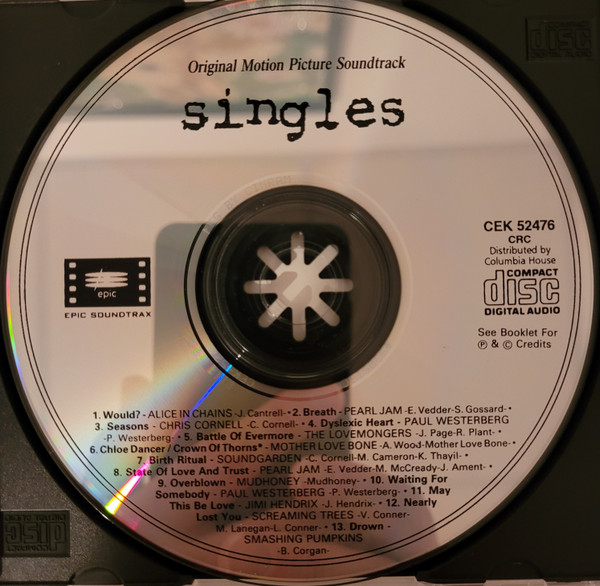 Various - Singles - Original Motion Picture Soundtrack [CD] | Epic Soundtrax (CEK 52476) - 3