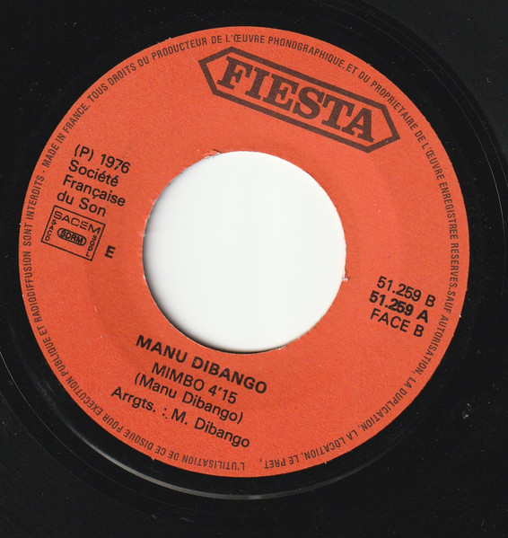 Manu Dibango Et Georgia Dibango - Qui Est Fou De Qui? (Chouchou) | Fiesta (51.259) - 4