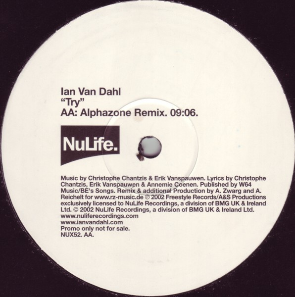 Ian Van Dahl - Try | NuLife (NUX52) - 3