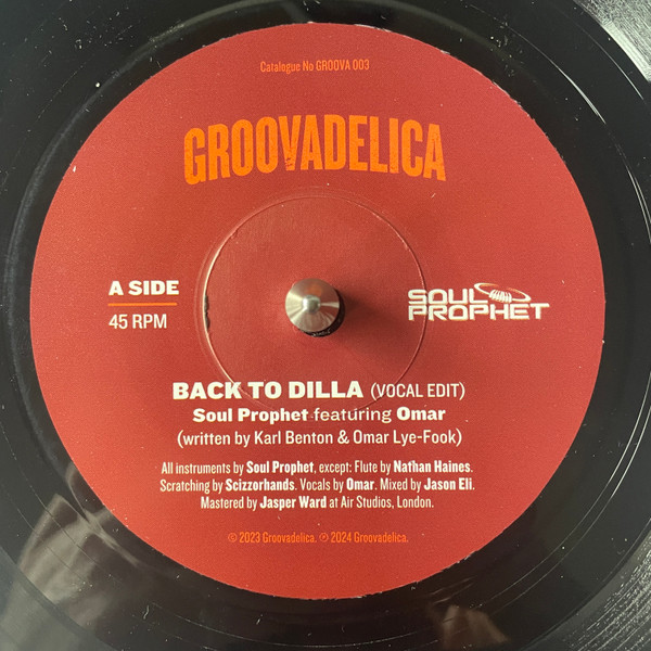 Soul Prophet - Back To Dilla | Groovadelica (GROOVA 003) - main
