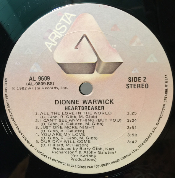 Dionne Warwick - Heartbreaker [Vinyl] | Arista (AL 9609) - 4