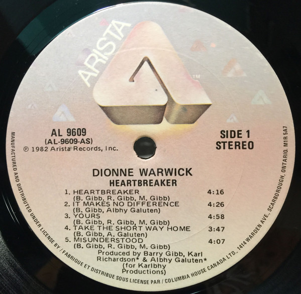 Dionne Warwick - Heartbreaker [Vinyl] | Arista (AL 9609) - 3