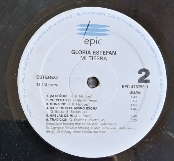 Gloria Estefan - Mi Tierra | Epic (EPC 473799 1) - 4