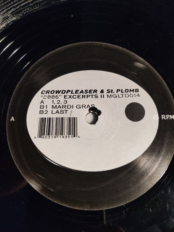 Crowdpleaser & St. Plomb - 2006 Excerpts 2 | Mental Groove Records (MGLTD 014) - 2 Crowdpleaser & St. Plomb - 2006 Excerpts 2 | Mental Groove Records (MGLTD 014) - 2