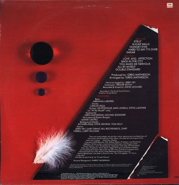 Sheena Easton - A Private Heaven [Vinyl] | EMI America (ST-517132) - 2