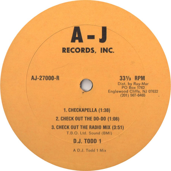 Todd 1 - Check It Out | A-J Records, Inc. (AJ-27000) - 2 Todd 1 - Check It Out | A-J Records, Inc. (AJ-27000) - 2