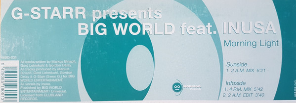 G-Starr Presents Big World Feat. Inusa Dawuda - Morning Light | Morbido Records (MBD 031) - 4