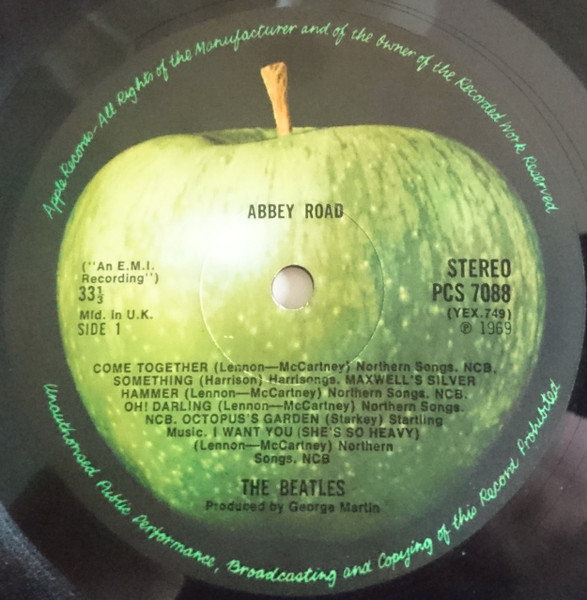 The Beatles - Abbey Road | Apple Records (PCS 7088) - 3 The Beatles - Abbey Road | Apple Records (PCS 7088) - 3