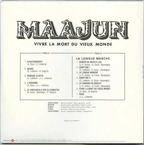 Maajun - Vivre La Mort Du Vieux Monde | SouffleContinu Records (FFL077) - 4 Maajun - Vivre La Mort Du Vieux Monde | SouffleContinu Records (FFL077) - 4