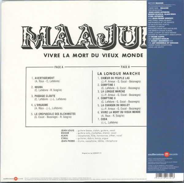 Maajun - Vivre La Mort Du Vieux Monde | SouffleContinu Records (FFL077) - 2 Maajun - Vivre La Mort Du Vieux Monde | SouffleContinu Records (FFL077) - 2