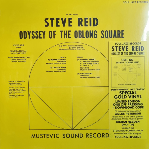 Steve Reid - Odyssey Of The Oblong Square | Soul Jazz Records (SJR LP514C)