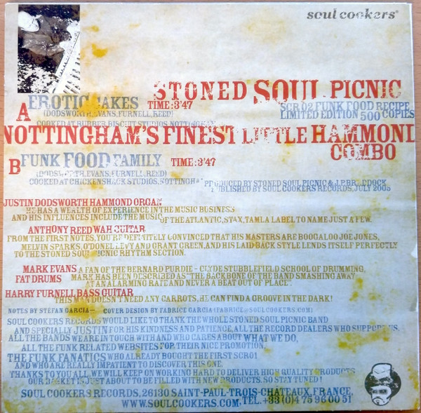 Stoned Soul Picnic - Erotic Cakes / Funk Food Family | Soul Cookers Records (SCR 02) Stoned Soul Picnic - Erotic Cakes / Funk Food Family | Soul Cookers Records (SCR 02)