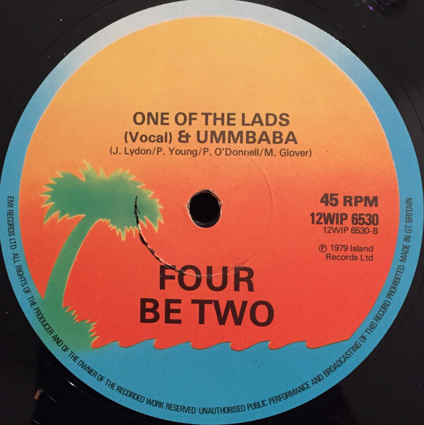 4" Be 2" - One Of The Lads | Island Records (12 WIP 6530) - 4
