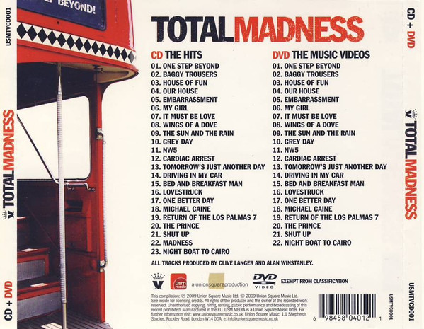 Madness - Total Madness - All The Greatest Hits & More! | Union Square Music (USMTVCD001) - 2