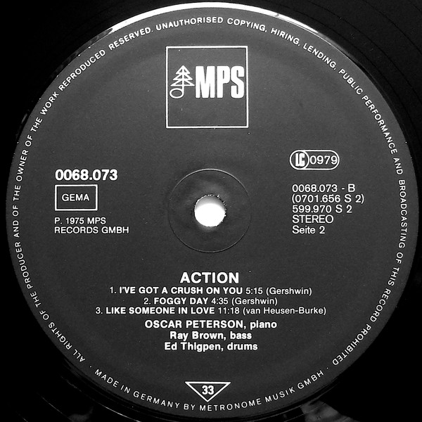Oscar Peterson - Action | MPS Records (68.073) - 4