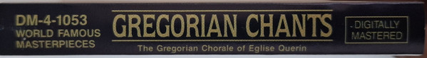 The Gregorian Chorale Of Eglise Querin - Gregorian Chants | Madacy (DM-4-1053) - 2