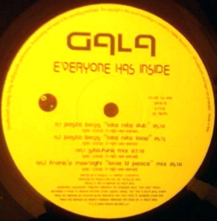 Gala - Everyone Has Inside (Special Versions) | Nitelite The Club Records (CLUB 14-00)