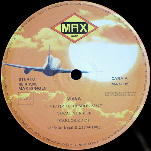 Viana - Victim Of Desire | Max Music (MAX 189) - 3