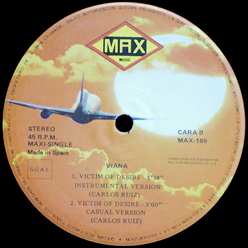 Viana - Victim Of Desire | Max Music (MAX 189) - 4