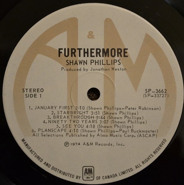 Shawn Phillips - Furthermore... | A&M Records (SP-3662) - 3