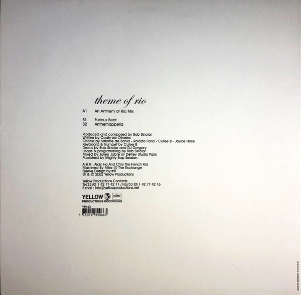 Salomé De Bahia - Theme Of Rio | Yellow Productions (YP 123) - 2