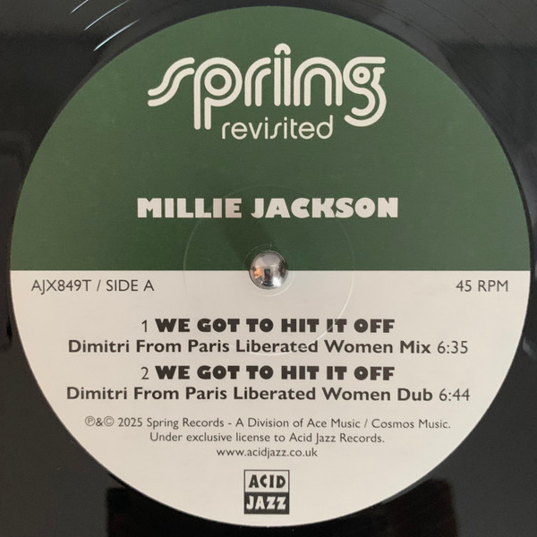 Millie Jackson - We Got To Hit It Off | Spring Revisited (AJX849T)