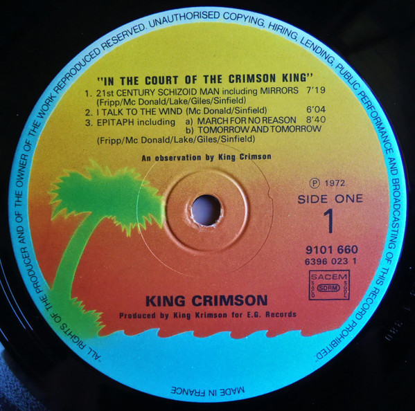 King Crimson - In The Court Of The Crimson King (An Observation By King Crimson) | Island Records (9 101 660) - 4 King Crimson - In The Court Of The Crimson King (An Observation By King Crimson) | Island Records (9 101 660) - 4