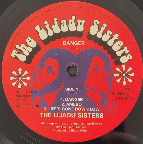Lijadu Sisters - Danger | Numero Group (651) - 2