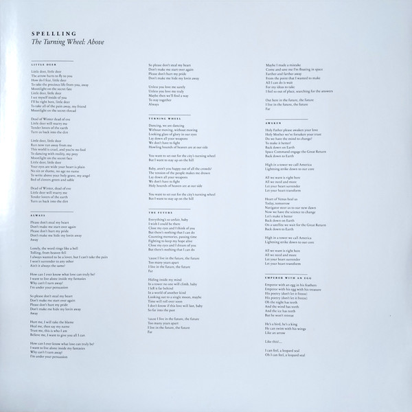 Spellling - The Turning Wheel | Sacred Bones Records (SBR-243) - 3