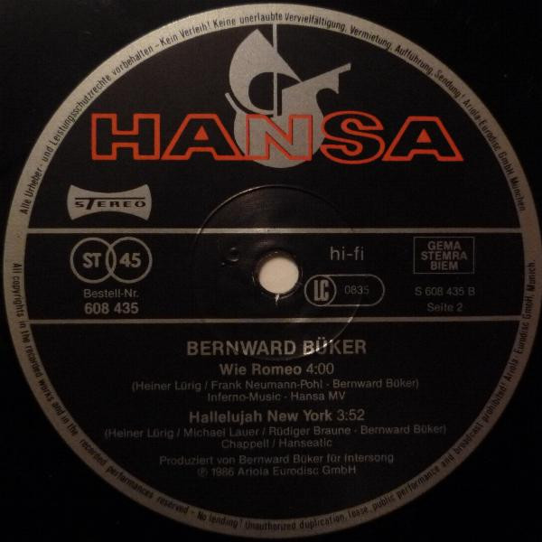 Bernward Büker - Wilde Abenteuer | Hansa (608 435)