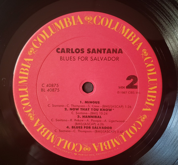 Carlos Santana - Blues For Salvador | Columbia (C 40875) - 4